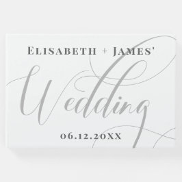 Livro De Visitas Casamento de boas-vindas moderno com caligrafia mi