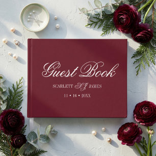 Livro De Visitas Casamento de Casais Clássico e Elegante