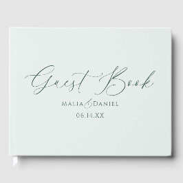 Livro De Visitas Casamento de Casais Simples Caligrafia Elegante