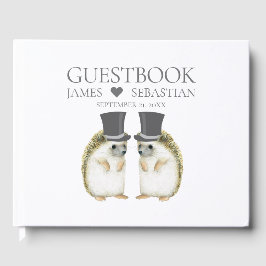 Livro De Visitas Casamento de Casal Gay de Foguetes