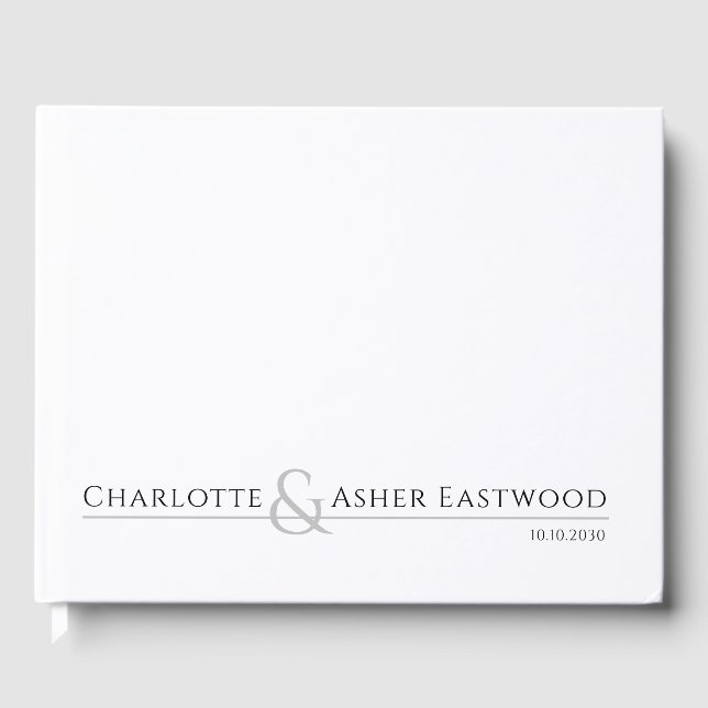 Livro De Visitas Casamento de Casal Personalizado (Frente)