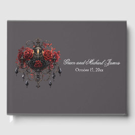 Livro De Visitas Casamento de Chandelier Gótico Intrato
