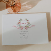 Casamento de Crest Botânico com Regência de Aquare