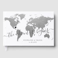 Casamento de Destino do Mapa do Mundo de Prata