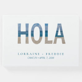 Livro De Visitas Casamento de Destino Tropical de praia de Hola Mex