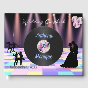 Livro De Visitas Casamento de Disco Personalizável