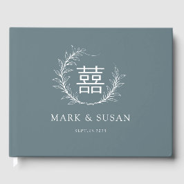 Livro De Visitas Casamento de Felicidade Dupla Chinesa Moderna