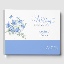 Livro De Visitas Casamento de Flor Azul