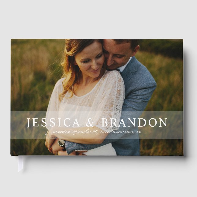 Livro De Visitas Casamento de Foto com Cabeça de cheio ou Ocasião E (Frente)