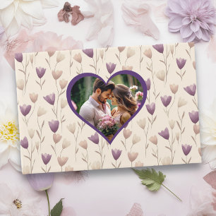 Livro De Visitas Casamento de Fotografias Personalizadas Botânicas 