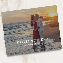 Livro De Visitas Casamento de Fotografias Simples Elegante Minimali