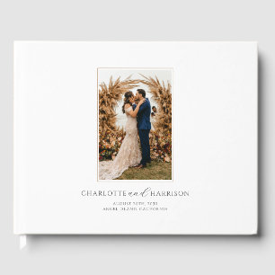 Livro De Visitas Casamento de Fotos Elegante Moderno