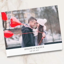 Casamento de Fotos Simples Moderno Minimalista