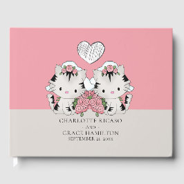 Livro De Visitas Casamento de Gay personalizado de duas noivas