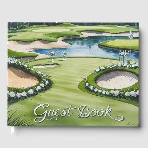 Livro De Visitas Casamento de Golfe temido para golfe