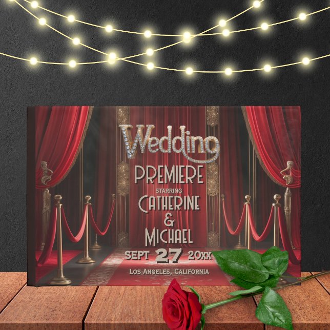 Livro De Visitas Casamento de Hollywood Red Carpet Premiere (Criador carregado)