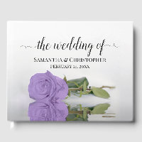 Casamento de Lavanda Roxo Elegante e Longa Rosa