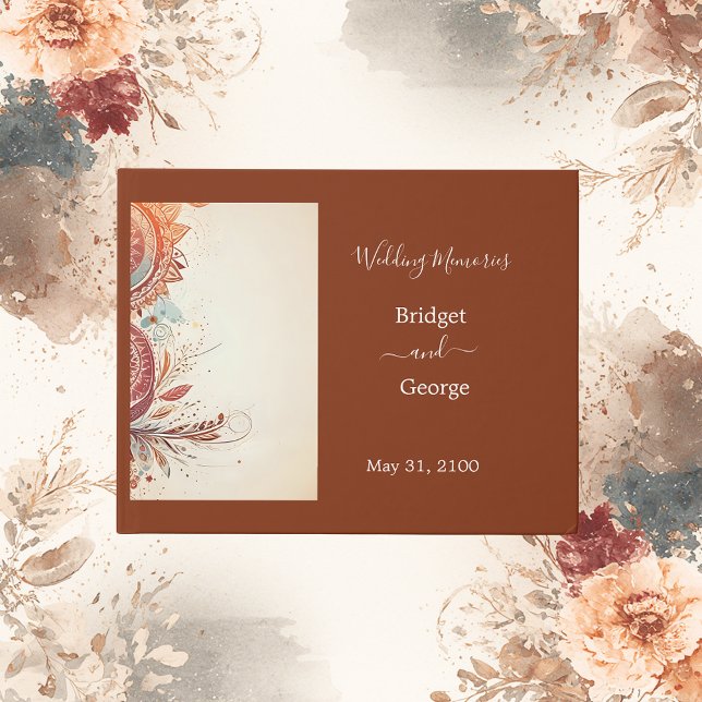 Livro De Visitas casamento de macrame bege (Criador carregado)