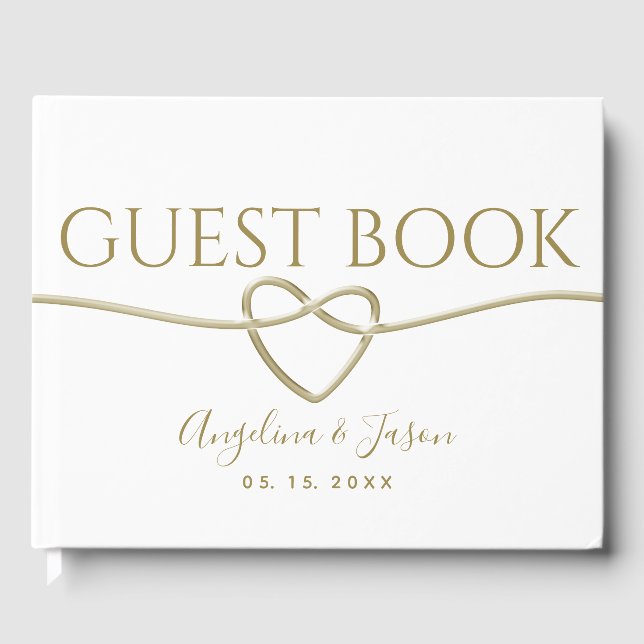 Livro De Visitas Casamento de Ouro Simples (Frente)