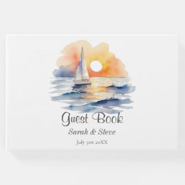 Livro De Visitas Casamento de paisagens solares para embarcações de