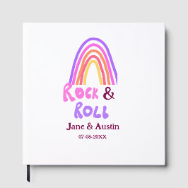 Livro De Visitas Casamento de rock & roll adicionar nome do casal a