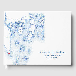 Livro De Visitas Casamento de Southport Boothbay Harbor Maine