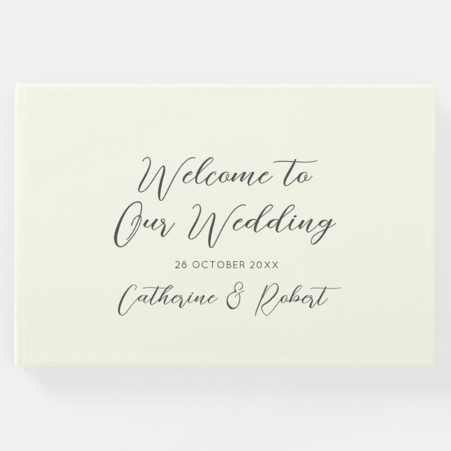 Livro De Visitas Casamento de Túneis de Cavalo Azul-Chic, Elegante (Frente)