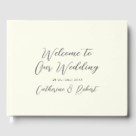 Livro De Visitas Casamento de Túneis de Cavalo Azul-Chic, Elegante