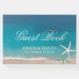 Livro De Visitas Casamento de Verão de Starfish Beach