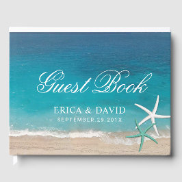 Livro De Visitas Casamento de Verão de Starfish Beach