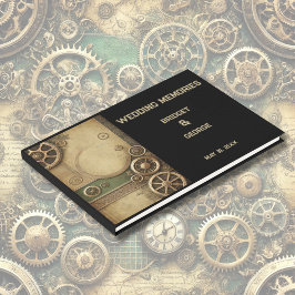 Livro De Visitas Casamento de Vestígios Vitorianos Steampunk