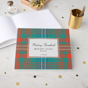 Livro De Visitas Casamento de Xadrez Wilson Rustic de Tartan Person