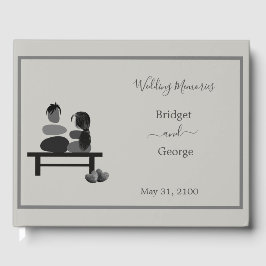 Livro De Visitas Casamento do Eternal Stone casal Boho