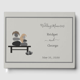 Livro De Visitas Casamento do Eternal Stone casal Boho