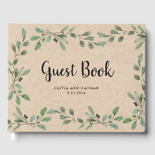 Livro De Visitas Casamento do olhar das hortaliças Kraft da