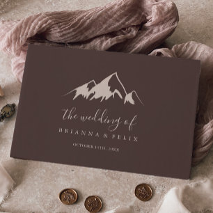 Livro De Visitas Casamento do País das Montanhas Limpas