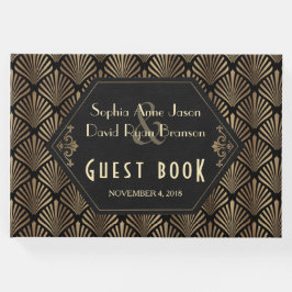 Livro De Visitas Casamento Dourado do Excelente Negro Gatsby do Roy