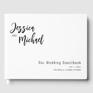Livro De Visitas Casamento Elegante Minimalista 💍