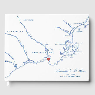 Livro De Visitas Casamento em Kennebunkport Maine