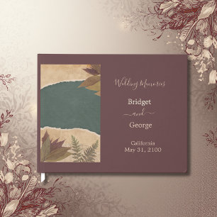 Livro De Visitas casamento etervintage boho chic greenery