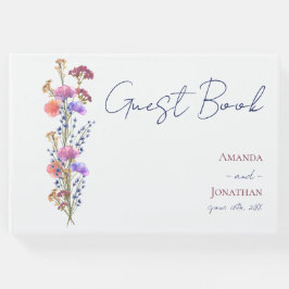 Livro De Visitas Casamento Floral Acrílico De Delicado Russo