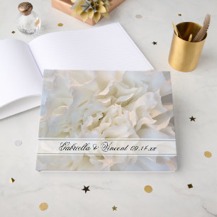 Livro De Visitas Casamento Floral do Cravo Branco