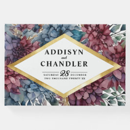 Livro De Visitas Casamento Floral Encantado De Elegance Com Tonelad