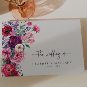 Livro De Visitas Casamento Floral Ousado