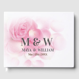 Livro De Visitas Casamento Floral Pink