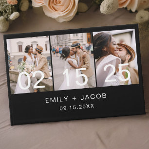 Livro De Visitas Casamento Fotográfico Minimalista Moderno Elegante
