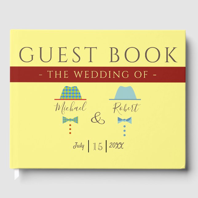 Livro De Visitas Casamento Gay (Frente)