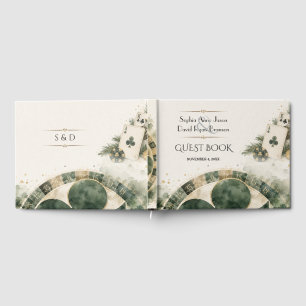 Livro De Visitas Casamento Glamouroso Casino Las Vegas Roaring 20s