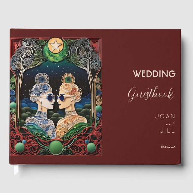 Livro De Visitas Casamento lésbico (Frente)