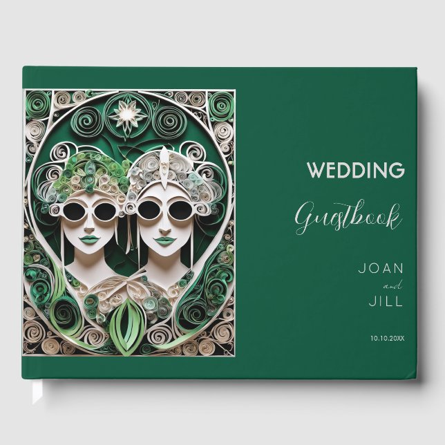 Livro De Visitas Casamento lésbico (Frente)